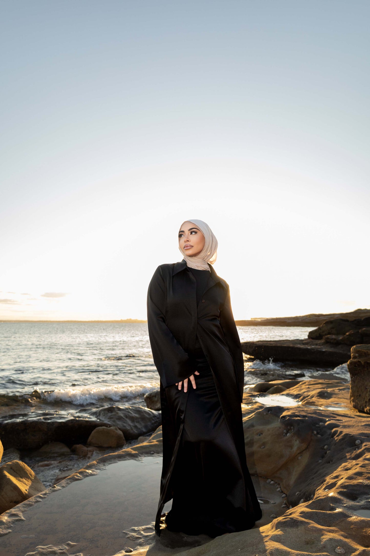 AYIANAH MIDNIGHT BLACK CARDIGAN ONLY
