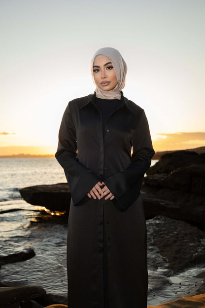 AYIANAH MIDNIGHT BLACK CARDIGAN ONLY